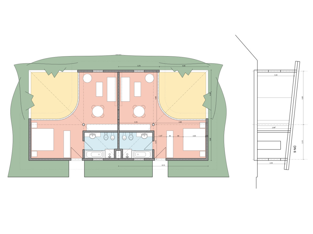 Hotel Lalim Plan Villa Room